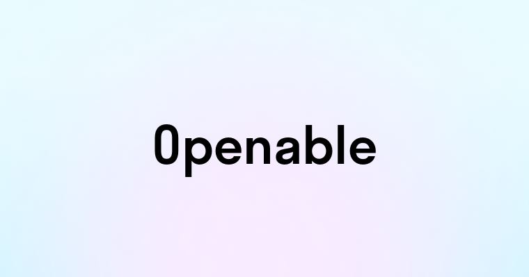 Openable