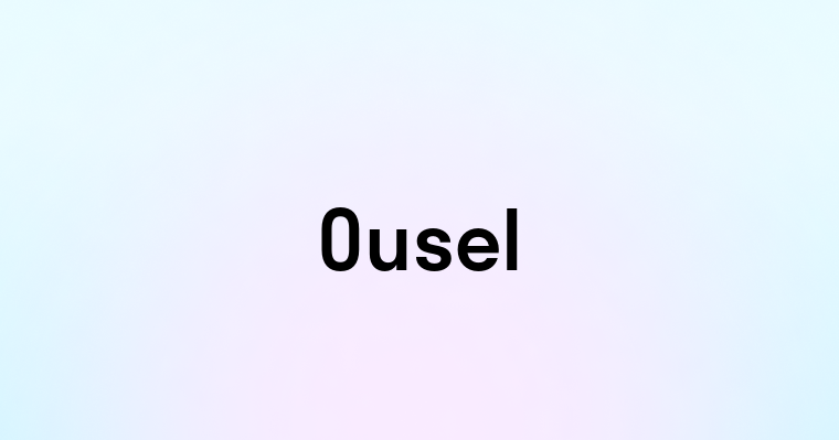 Ousel