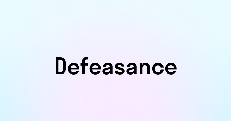 Defeasance