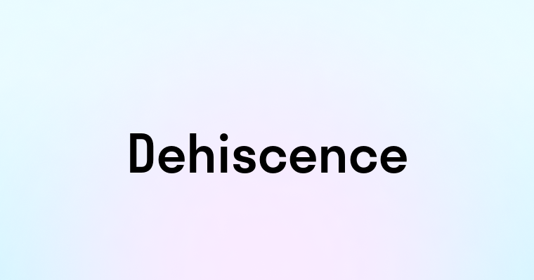 Dehiscence