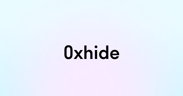 Oxhide