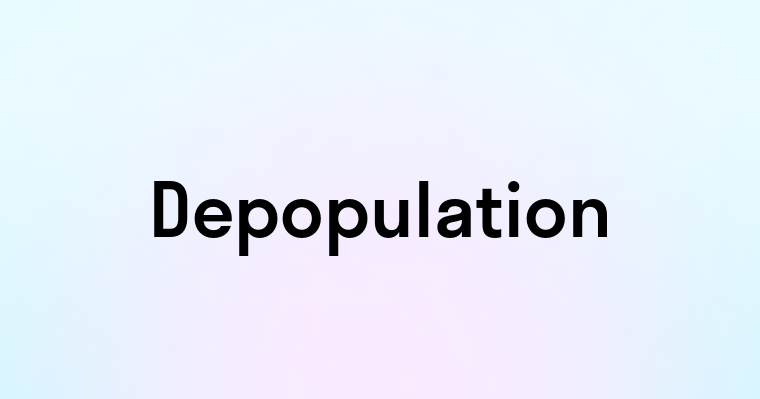 Depopulation