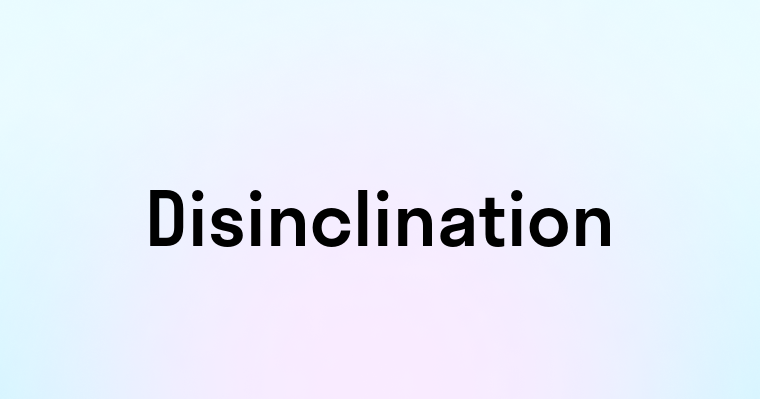 Disinclination