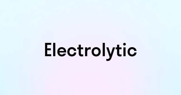 Electrolytic