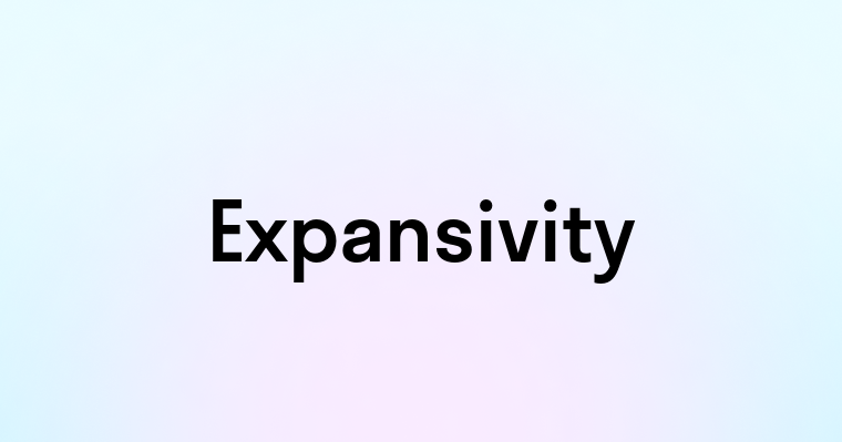 Expansivity