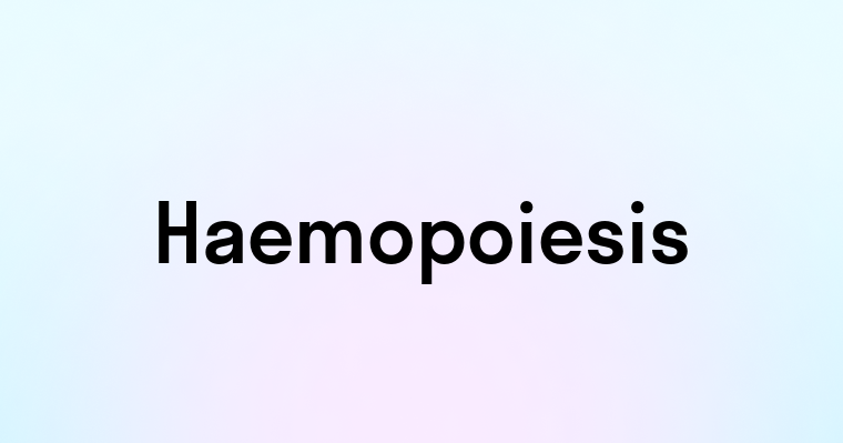 Haemopoiesis