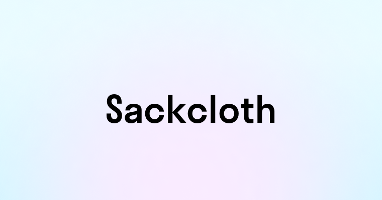 Sackcloth