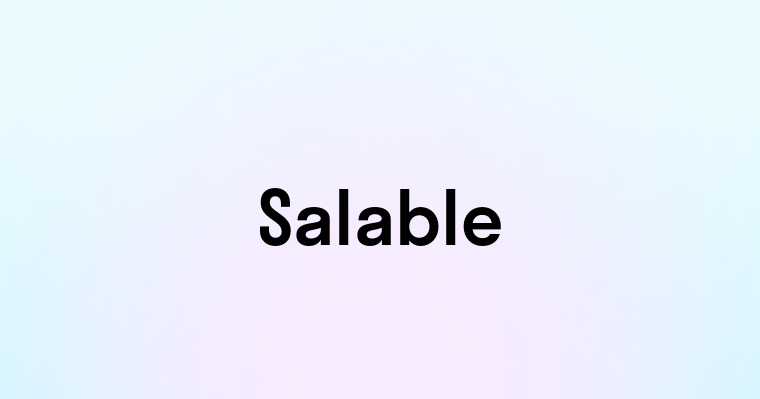 Salable