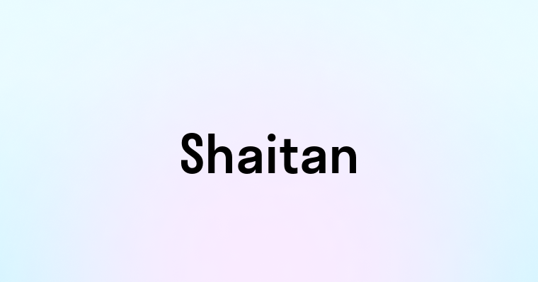 Shaitan