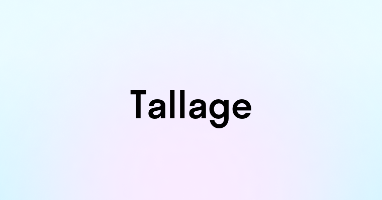 Tallage