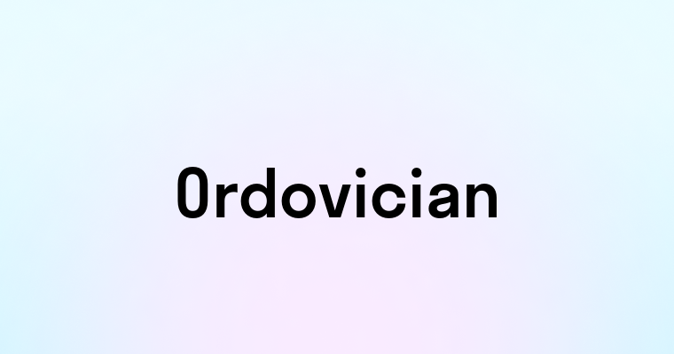 Ordovician