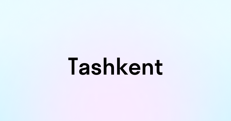 Tashkent