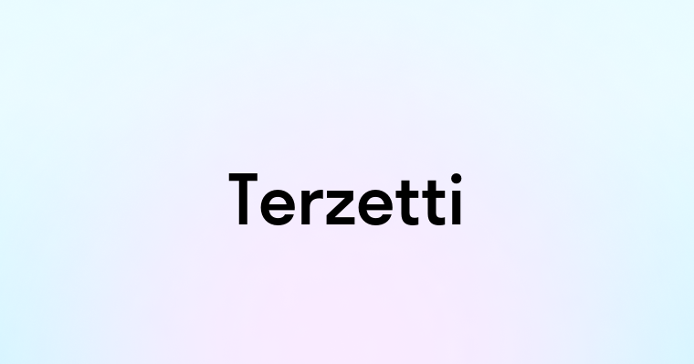 Terzetti