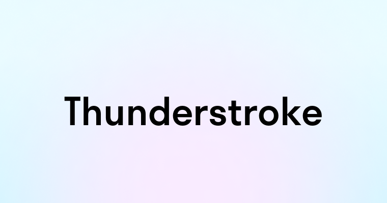 Thunderstroke