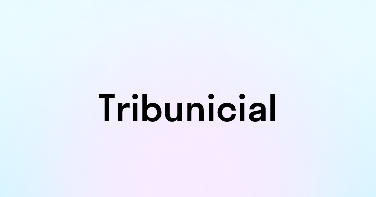 Tribunicial