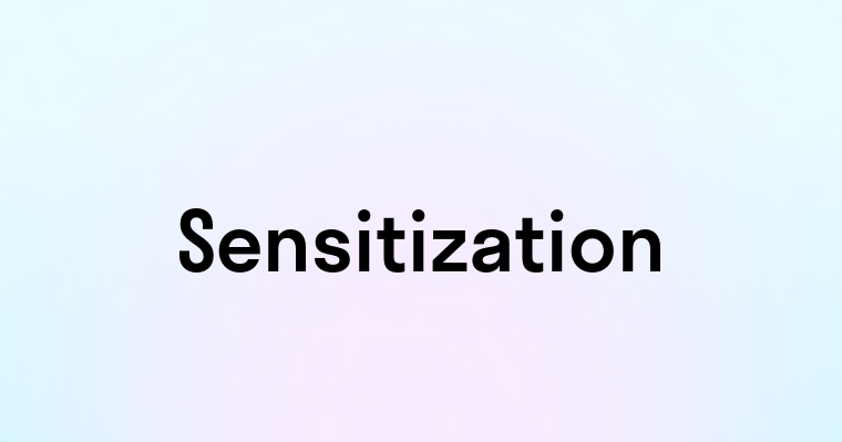 Sensitization