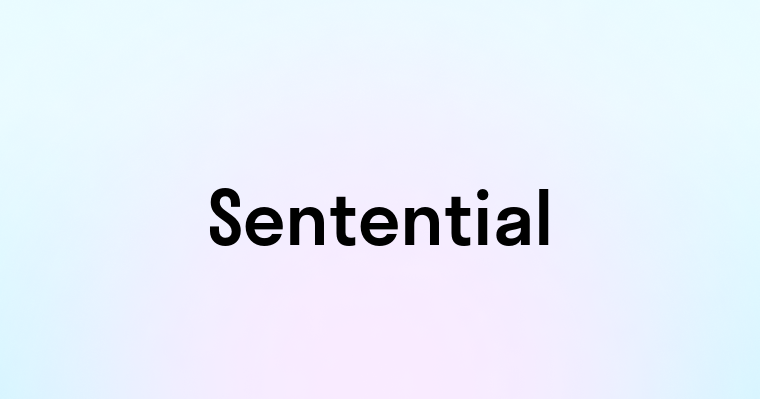 Sentential