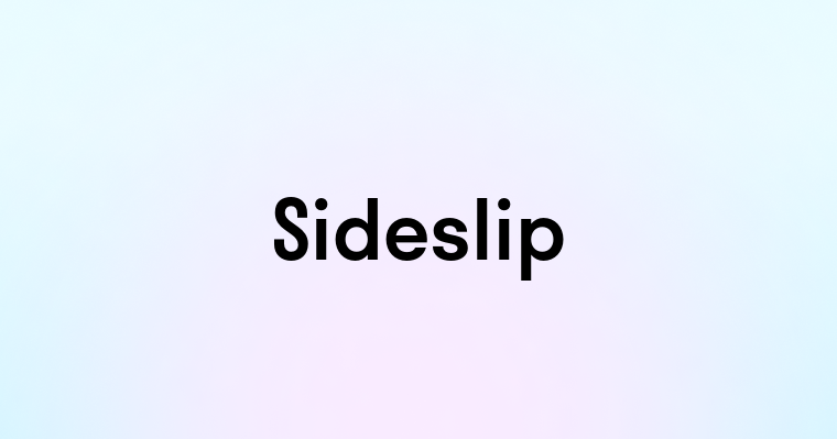 Sideslip