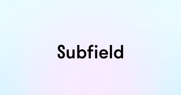 Subfield