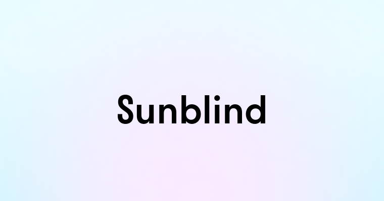 Sunblind