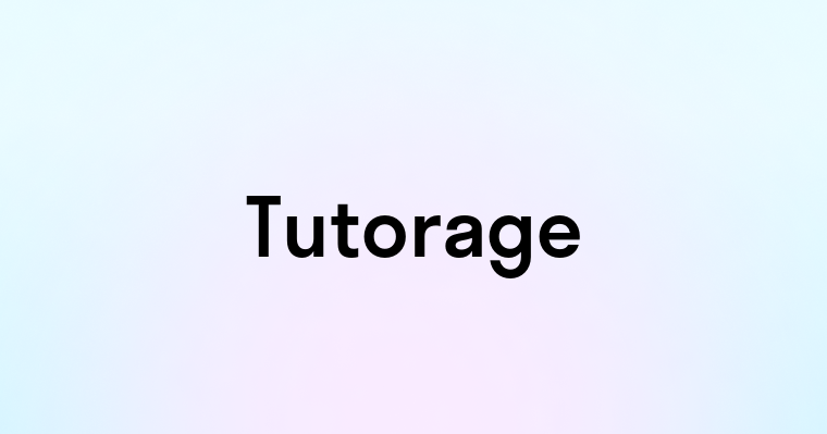 Tutorage