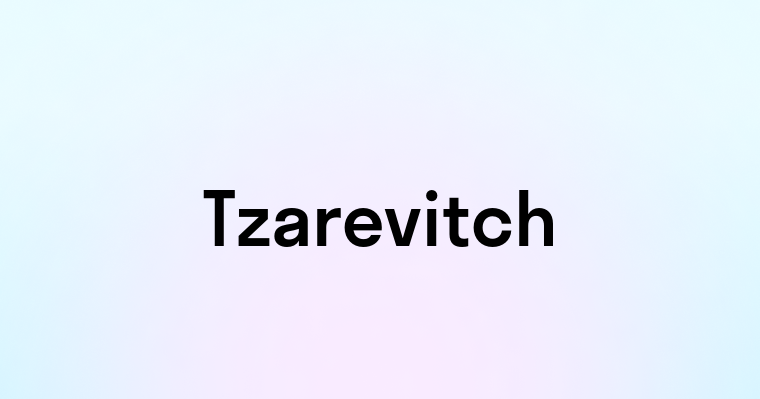 Tzarevitch