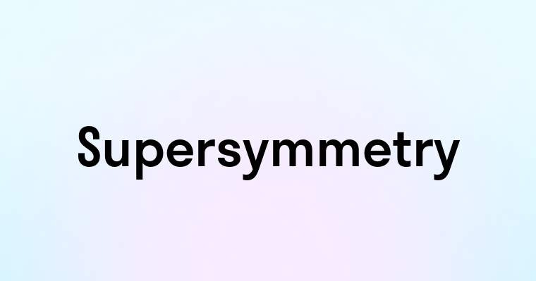 Supersymmetry