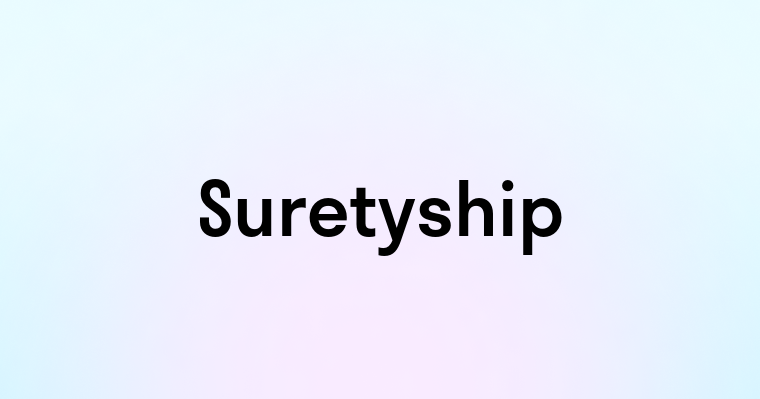 Suretyship