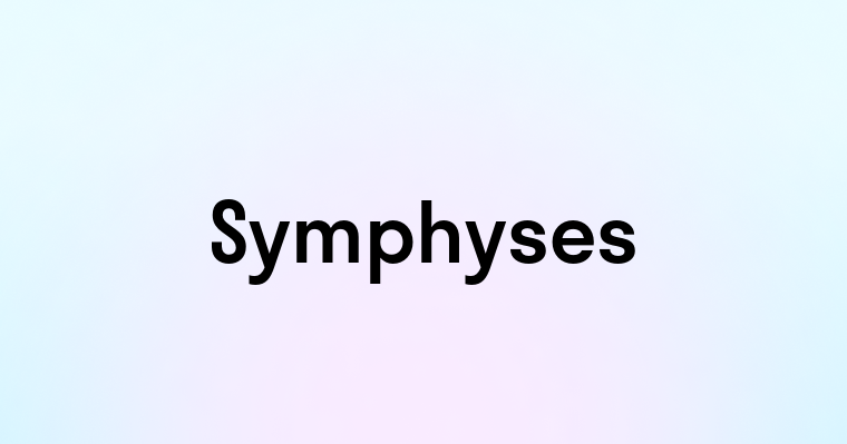 Symphyses