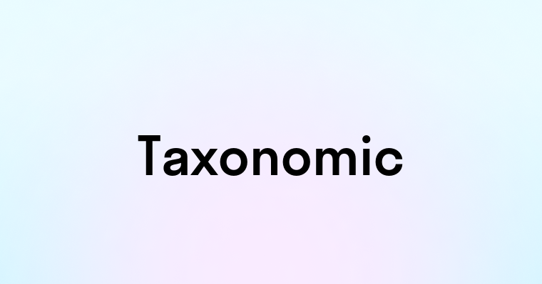 Taxonomic