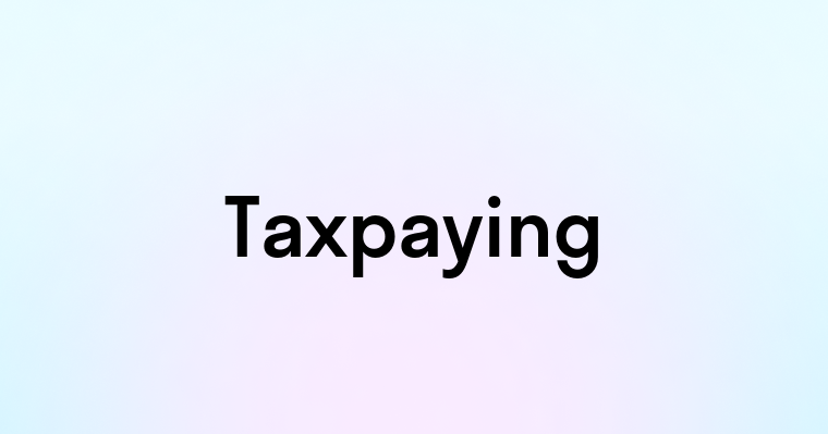 Taxpaying