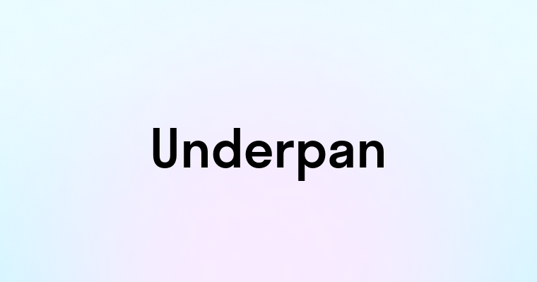 Underpan