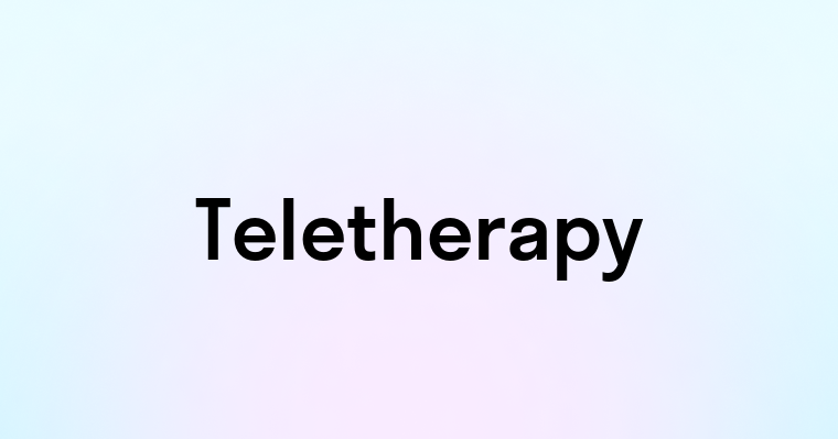 Teletherapy