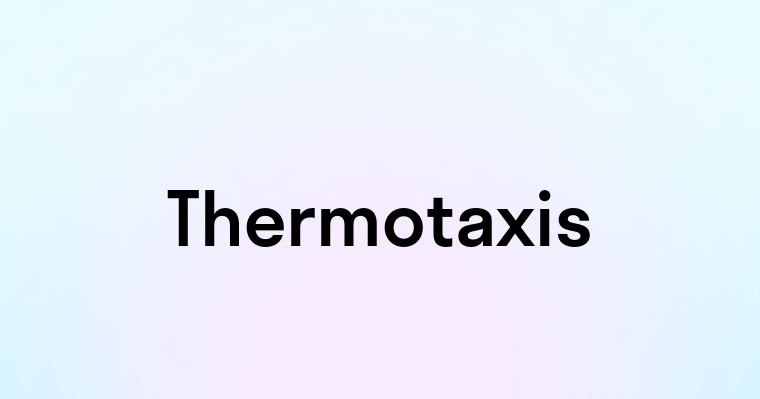 Thermotaxis