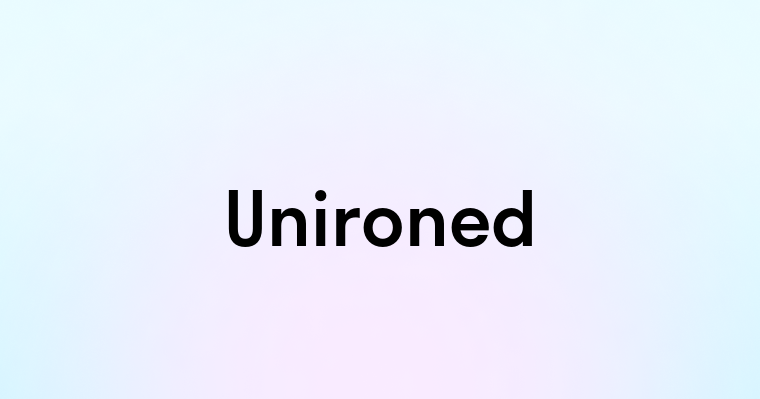 Unironed