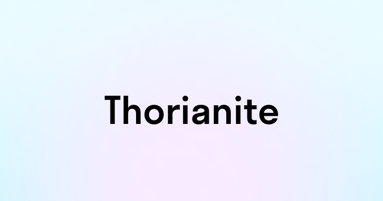 Thorianite