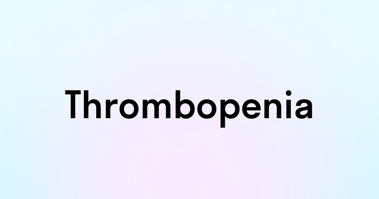 Thrombopenia