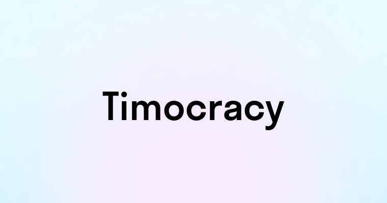 Timocracy