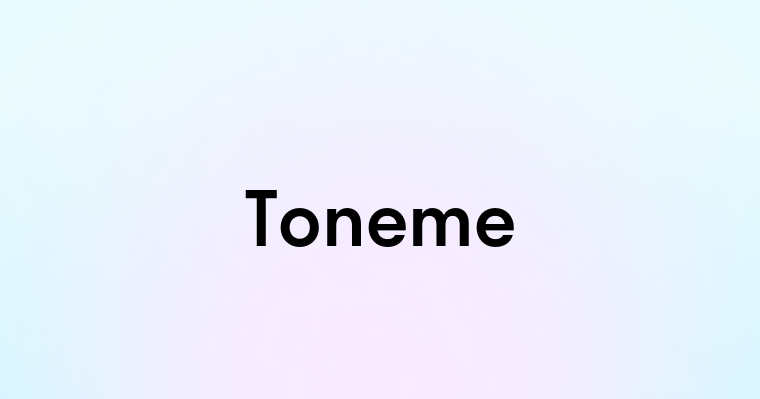 Toneme