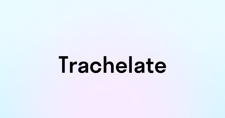 Trachelate