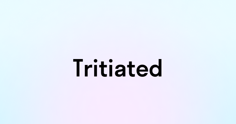 Tritiated