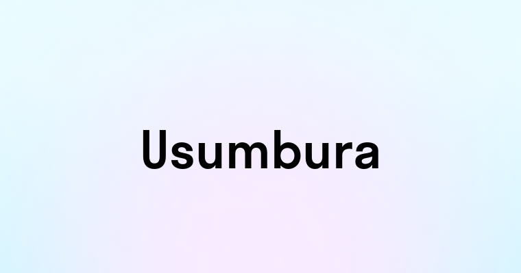 Usumbura