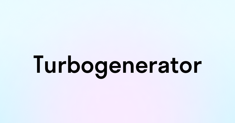 Turbogenerator