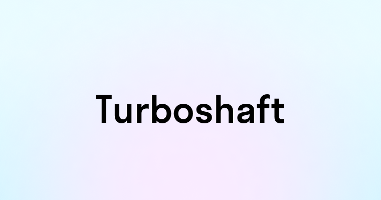 Turboshaft