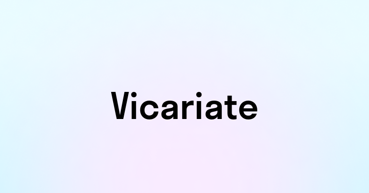 Vicariate