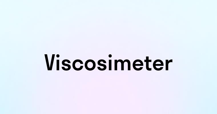 Viscosimeter