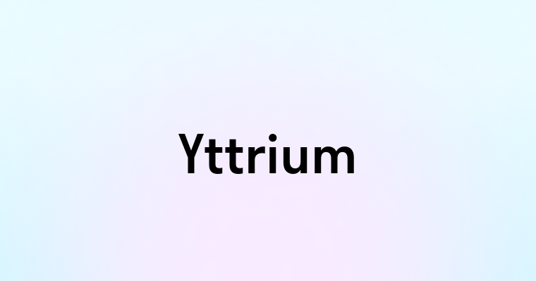 Yttrium