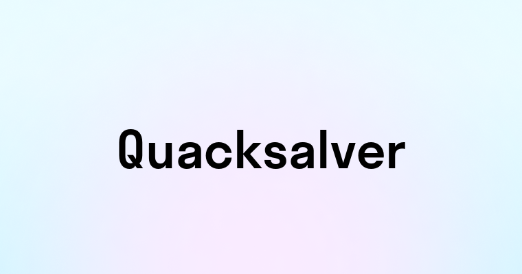 Quacksalver