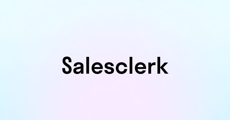 Salesclerk