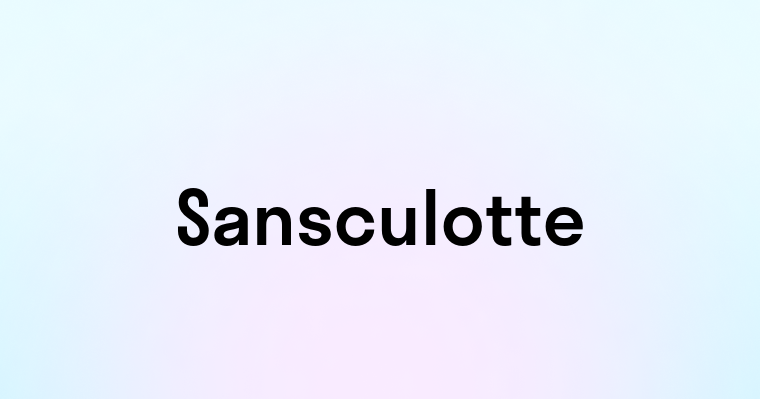 Sansculotte